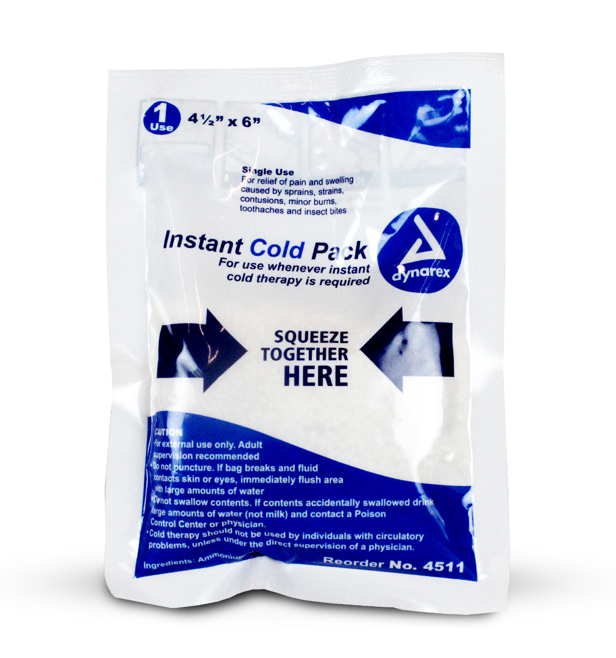 Dynarex - Instant Cold Junior - 4.5" x 6" Packs 